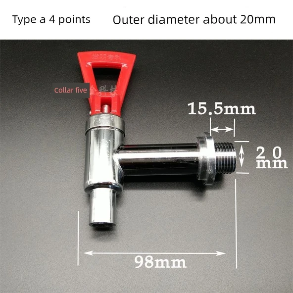 Elektrikli Su Isıtıcı Musluk - Tip A 4 Nokta (20mm Dış Çap) Paslanmaz Çelik