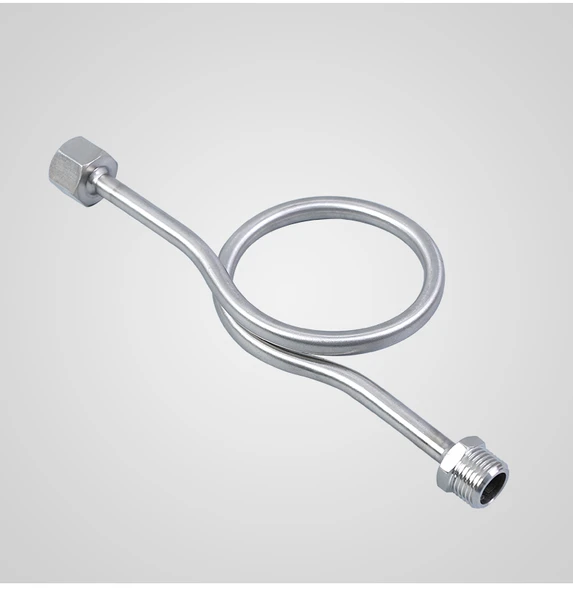 M20x1.5 Basınç Ölçer Tampon Tüpü - Çift Dış Diş 1/2 - 8