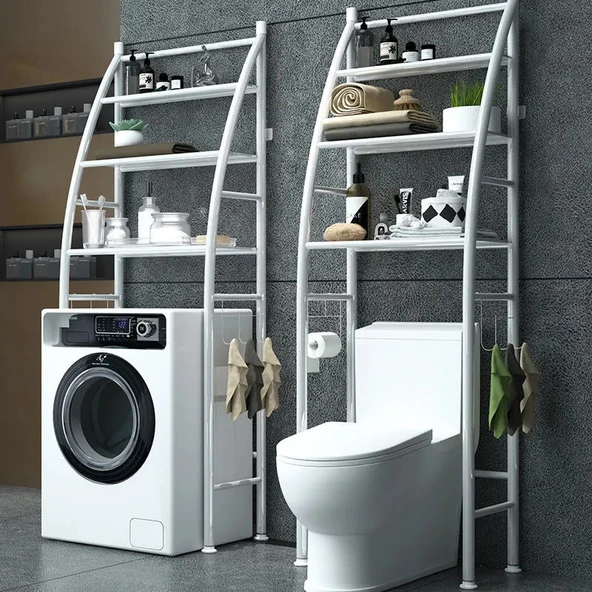 2 Katlı Klozet Rafı - Sade Model - 3