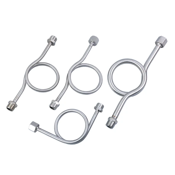 M20x1.5 Basınç Ölçer Tampon Tüpü - Çift Dış Diş 1/2 - 2