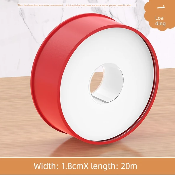 Su Borusu Teflon Conta Bandı - 9g Kırmızı 1.8cm x 20m (1 Adet)