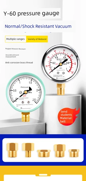 Y60 Basınç Ölçer - Adaptör M14/4 Min - 5