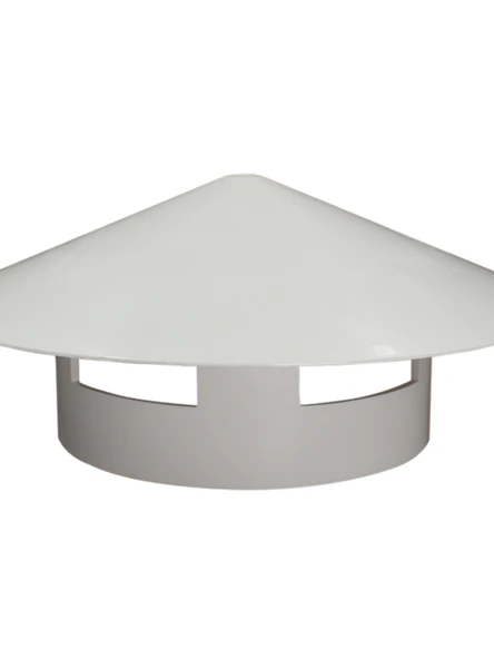 PVC Yağmur Şapkası Çatı Havalandırma Baca Kapağı - 250mm Kuş ve Fare Önleyici - 5