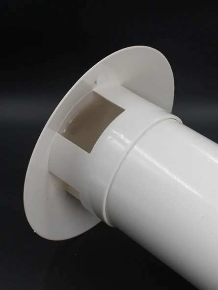 PVC Yağmur Şapkası Çatı Havalandırma Baca Kapağı - 250mm Kuş ve Fare Önleyici - 4