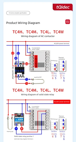 TC4L Dijital PID Sıcaklık Kontrol Cihazı - Pt100 Tipi, Çift Çıkış - 10