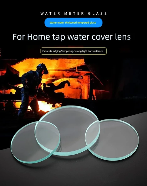 Su Sayacı Camı 4/6 Çap 76mm * 5mm Tek Adet - 8