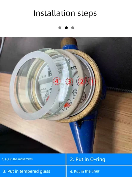 Donmaya Dayanıklı Su Sayacı Lens Kapağı 81mm x 6mm -50°C (10 Adet, Mekanik Sayaç) - 4