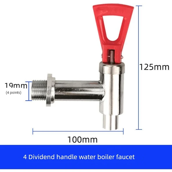 Ticari Su Kazanı Musluğu - 4 Bölmeli Saplı (Model 2)