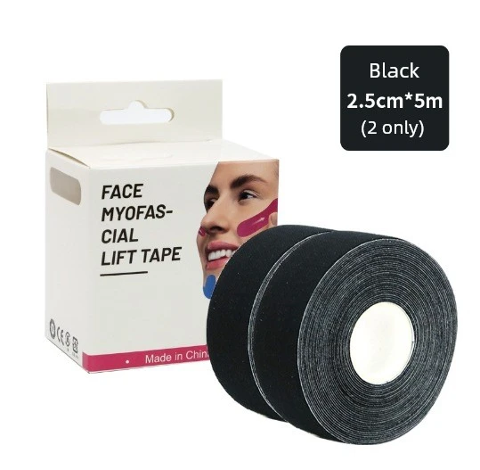 Bebek Anti-Kaşıntı Boyun Yüz Koruyucu Örtü - Siyah - 2'li Paket - 2.5cm x 5m