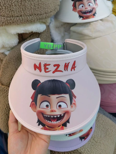Çocuk 3D Nezha Şapka - Pembe