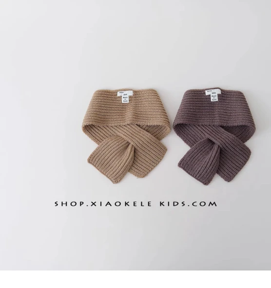 Çocuk Kışlık Örme Boyunluk - Bej - Resim 8