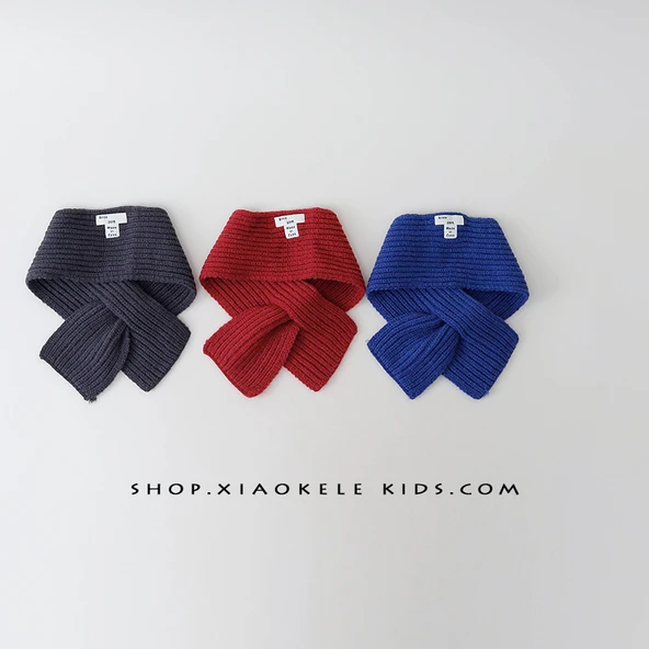 Çocuk Kışlık Örme Boyunluk - Bej - Resim 5