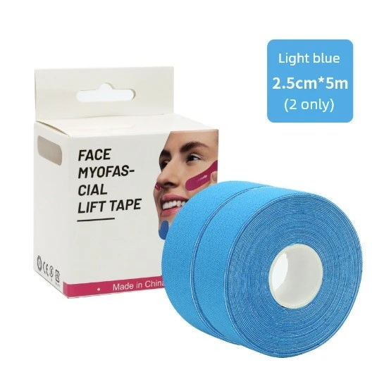 Bebek Anti-Kaşıntı Boyun Yüz Koruyucu Örtü - Açık Mavi - 2'li Paket - 2.5cm x 5m