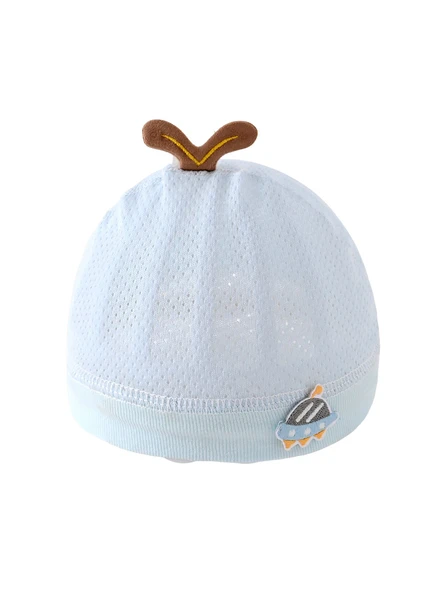 Bebek Yazlık İnce Lastikli Şapka - Sarı - M (3-6 Ay) - 5