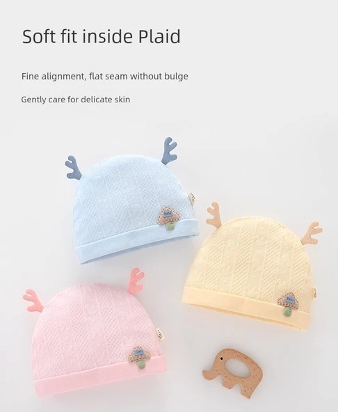 Bebek Yazlık Ultra İnce Jakarlı Şapka - Açık Pembe - M (2-5 Ay) - Resim 10