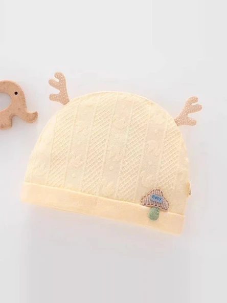 Bebek Yazlık Pamuklu Fileli Şapka - Pembe - M (3-6 Ay) - Resim 2