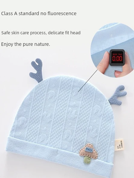 Bebek Yazlık Ultra İnce Jakarlı Şapka - Açık Pembe - M (2-5 Ay) - Resim 3