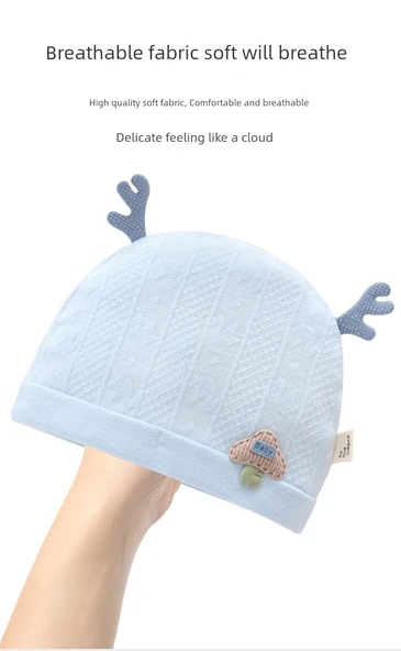 Bebek Yazlık Ultra İnce Jakarlı Şapka - Açık Pembe - M (2-5 Ay) - Resim 9