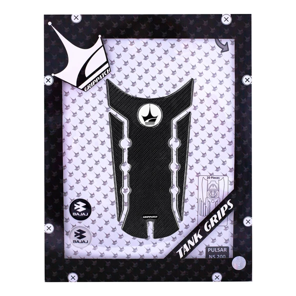 Pulsar NS 200 2024 ile Uyumlu Kaydırmaz 6D Karbon 20 Parça Tank Pad Seti GC36 - Resim 2