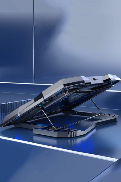 TrkTech 11 Fanlı Laptop Notebook Soğutucu Led Aydınlatmalı 17 inç 5 Kademeli Yüksekli Ayarı - 4