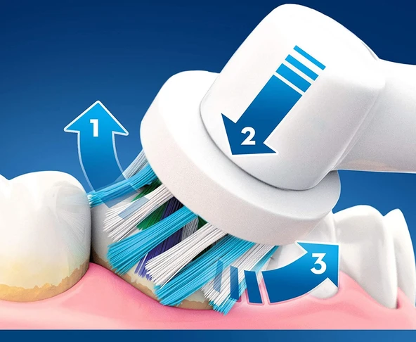5D NEW WHITE Oral B Uyumlu Döner Başlık - 2