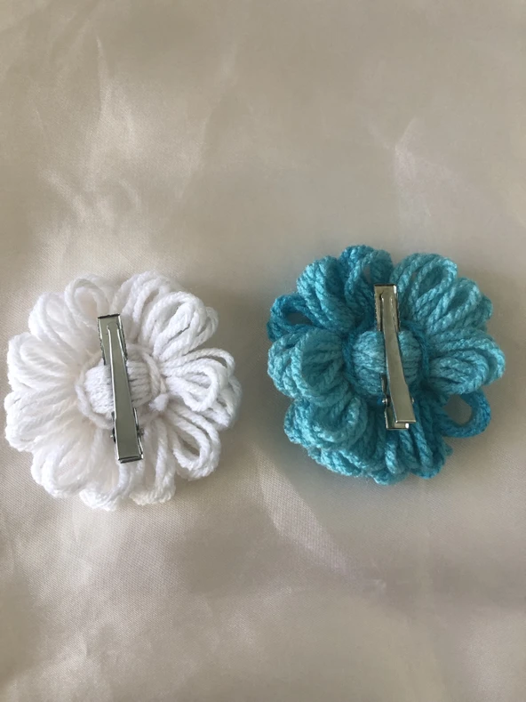 2 Lİ ÇİÇEK MODELLİ PENS TOKA - 5