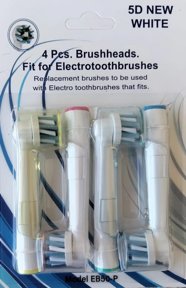 5D NEW WHITE Oral B Uyumlu Döner Başlık - 7