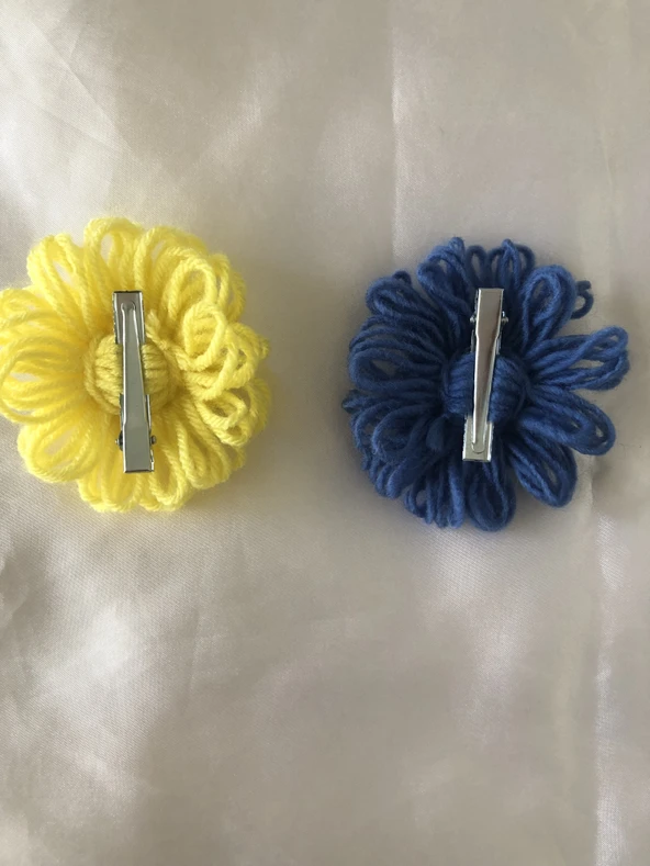 2 Lİ ÇİÇEK MODELLİ PENS TOKA - 7