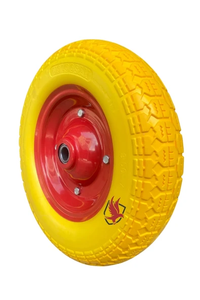 Adige Çift Bilyalı Patlamayan Yumuşak Dolgulu El Arabası Tekeri - 3