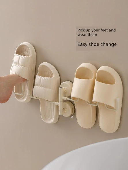 Vantuzlu Terlik Rafı - Banyo Organizeri - 30.4cm - 3
