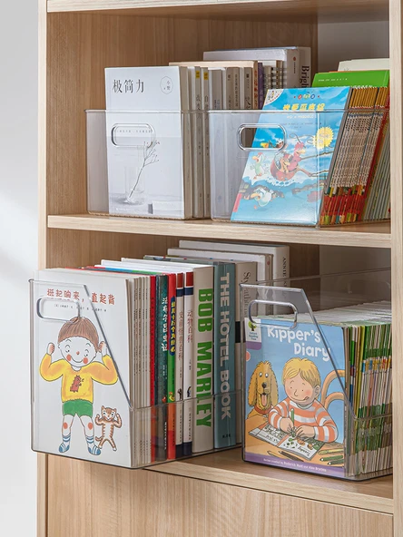 Çocuk Kitap Saklama Kutusu Masaüstü Organizer - Büyük Genişletilmiş 3'lü Paket (33*22.8*18cm) - 5