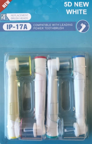5D NEW WHITE Oral B Uyumlu ORTODONTİK Clean Döner Başlık - 6