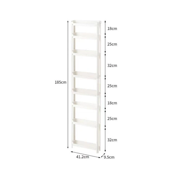 Dar Boşluk Rafı - 13.5cm Genişlik - 3 Katlı (2 Uzun Çubuklu) - 6