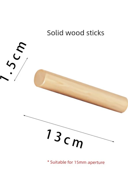 Ahşap Tel Sarma Pano Aksesuarları - Küçük Boy Pano 10*20cm (2 Çubuk Dahil) - 6