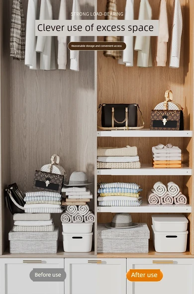 Mutfak Dolabı Rafı - 30-45cm Uzunluk, 42cm Genişlik, Sabit Panel, Teleskopik - 8