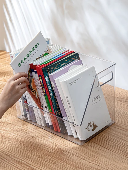 Çocuk Kitap Saklama Kutusu Masaüstü Organizer - Büyük Boy 2'li Paket (32.5*20*23.5cm) - 6