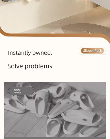 Vantuzlu Terlik Rafı - Füme Gri Genişletilmiş - 73.5cm - 2 Adet - Resim 8