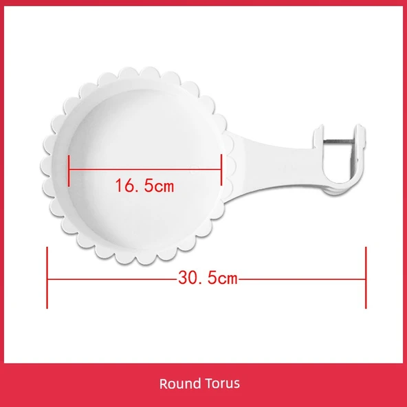 32mm Tavan Gardırop Elbise Askısı Aksesuarları - Torus Çember (Aksesuarlı) (32mm Özel Çap)