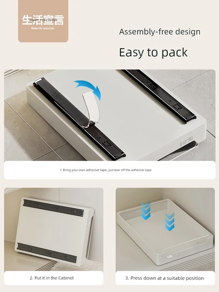 Evye Altı Çekmeceli Organizer - 40cm Genişlik - 53cm Derinlik - 5