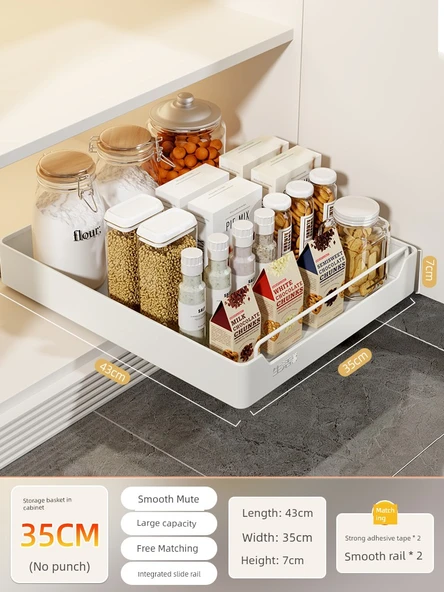 Sağlam Çekmeceli Evye Altı Organizer - 35cm