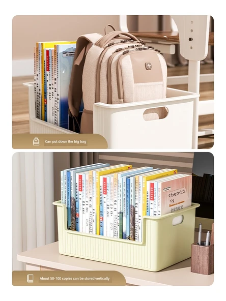 Tekerlekli Okul Çantası Düzenleyici - Açık Yeşil - Büyük Boy - 2'li Paket - 3