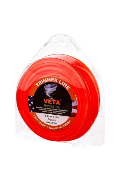Veta Misina Misine Pro 5.0mm 18m Turuncu 4 Köşe