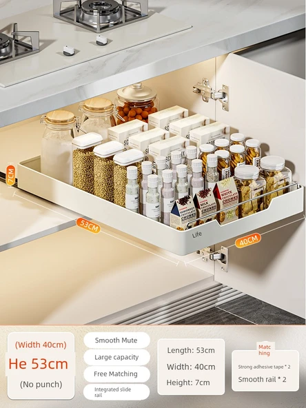 Evye Altı Çekmeceli Organizer - 40cm Genişlik - 53cm Derinlik