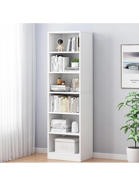 Ahşap Kitaplık - 51cm - Açık Beyaz - 2