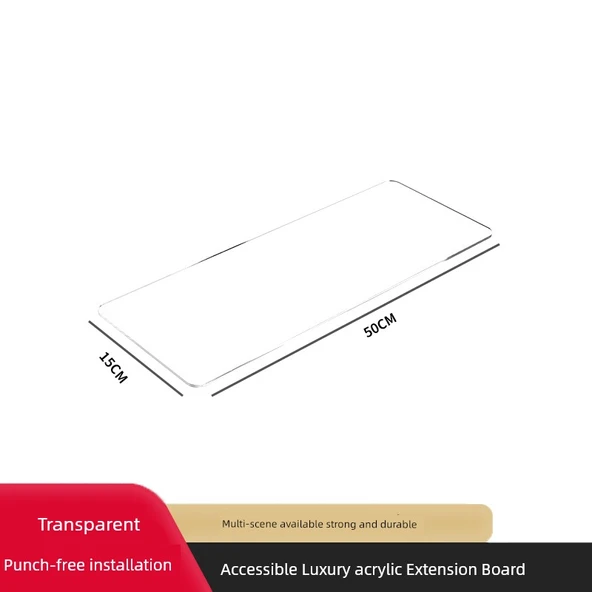 Penceresiz Banyo Rafı Mutfak Tezgahı - Pencere Önü Uzatma Plakası 50x15 cm