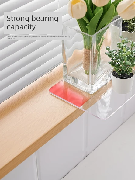 Penceresiz Banyo Rafı Mutfak Tezgahı - Pencere Uzatma Plakası 50x20 cm - 6