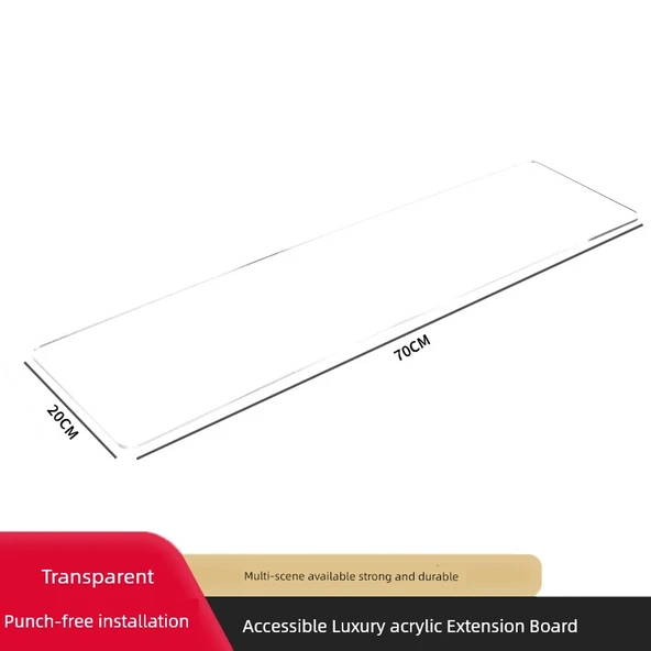 Penceresiz Banyo Rafı Mutfak Tezgahı - Pencere Önü Uzatma Plakası 70x20 cm