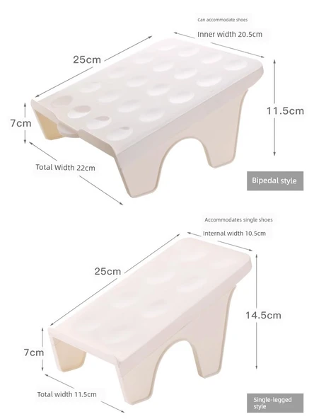 Tek Ayaklı Ayakkabı Rafı Dolabı - Gri - 12'li Paket - 3