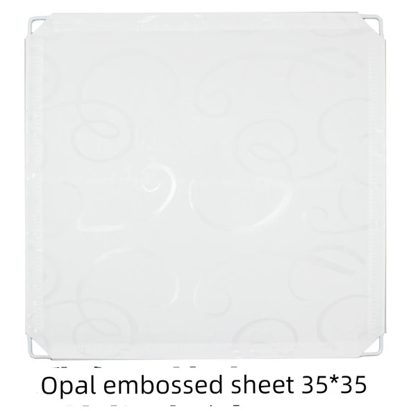 DIY Reçine Plastik Raf - Opal Kabartmalı Levha 45x35cm