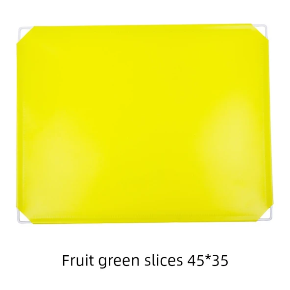 DIY Reçine Plastik Raf - Meyve Yeşili Dilimleri 45x35cm